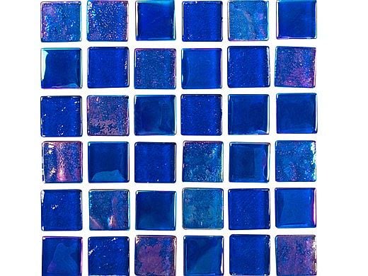 National Pool Tile Equinox 1x1 Glass Tile | Dark Blue | EQX-MIDNIGHT