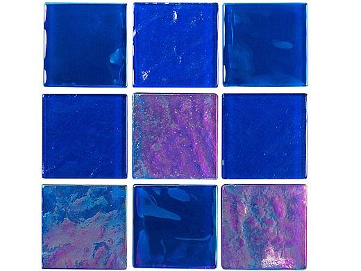 National Pool Tile Equinox 2x2 Glass | Dark Blue | EQX-MIDNIGHT2X2