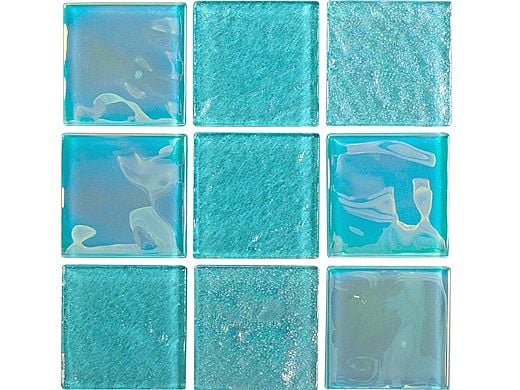 National Pool Tile Equinox 2x2 Glass Tile | Icy Teal | EQX-WINTER2X2