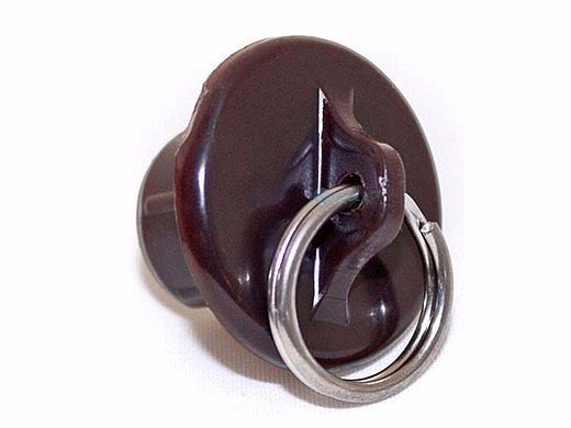 Coolaroo 19mm Tube End Cap with Ring | Brown | Z 11-BRCBR