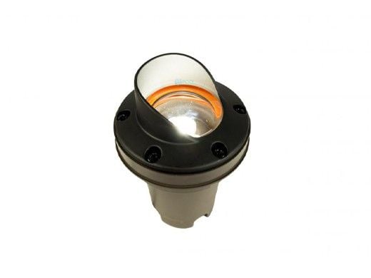 FX Luminaire FC 3 LED Well Light | Flat Black | 10 Watt | Zone Dimming with Color | Cowling | FCZDCCWFB