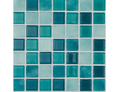 National Pool Tile Boutique Ibiza .75in x .75in Glass Tile | Aquamarine | IBZ-AQUAMARINE