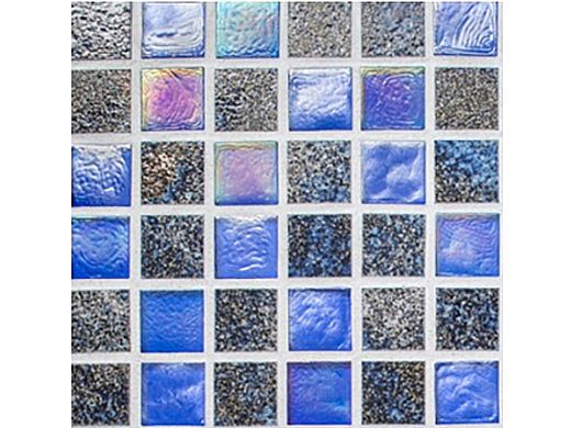 National Pool Tile Pacific Palisades Series 1x1 Glass Tile | Azure | PFS-OCEAN
