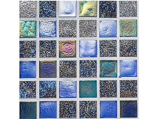 National Pool Tile Pacific Palisades Series 1x1 Glass Tile | Aquamarine | PFS-MARINA