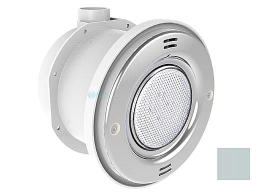 Pentair In-Floor formerly A&A Manufacturing QuikBrite Adjustable Angle White LED Pool and Spa Light | 12V 50' Cord | Light Gray Trim Plate | 579593