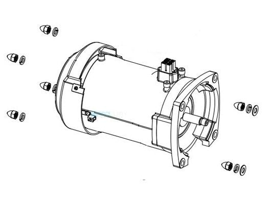 Sta-Rite Motor for IntelliPro VS Pump Ferrite | Black | 350306S