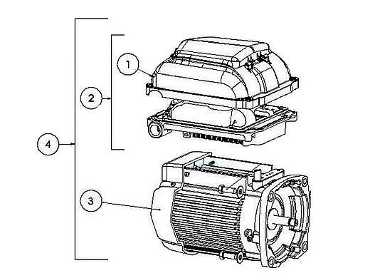 Pentair Sta-Rite Motor Drive/Assembly | 353133S