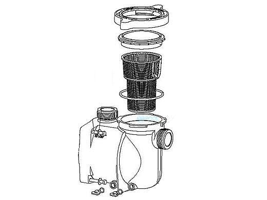 Pentair SuperMax Volute Assembly | Black | 353110