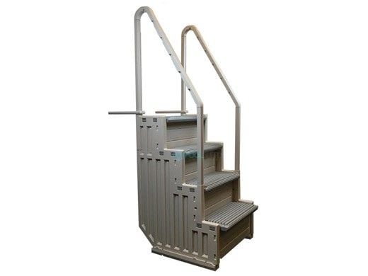 Confer Plastics Above Ground Pool Step | Warm Gray | STEP-1X
