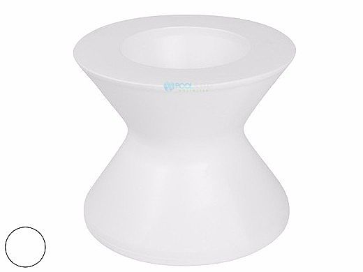 Ledge Lounger Signature Collection 22" Side Table Only | White | LL-SG-ST-22NL-W