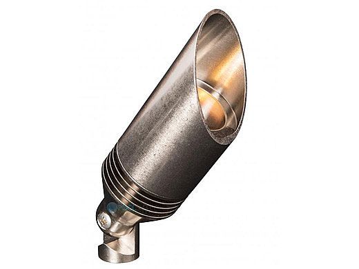 FX Luminaire VS LED Up Light | 3LED | Long Shroud | Nickel Plate | VS3LEDLSNP