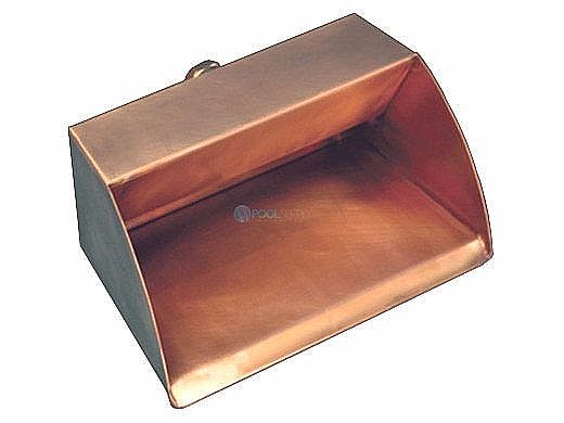 FountainTek Copper Trough Scupper 6" | FTTSF6