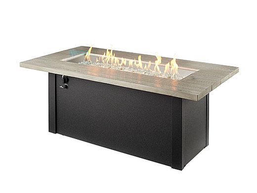 Outdoor GreatRoom Cedar Ridge Linear Gas Fire Pit Table | CR-1242-K