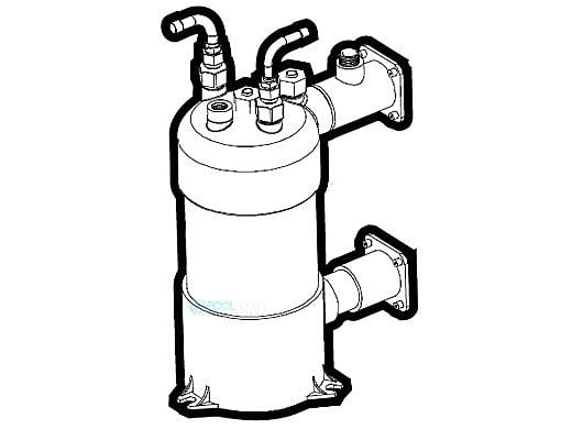 Hayward HP50HA Titanium Tube Heat Exchanger | HPX32012-120014