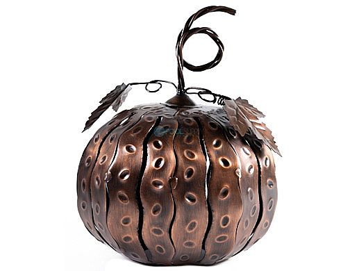 Desert Steel Pumpkin Mini Luminary | 411-210