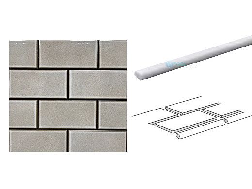 Cepac Tile Continental Subway 1/2" x 6" Jolly Piece SBN Tile | Taupe | COS-4-SBN