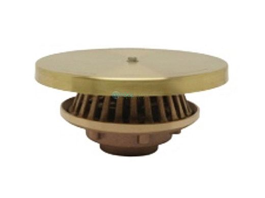 Crystal Fountains Suction Drain 2" with Round Anti-Vortex | DSA200