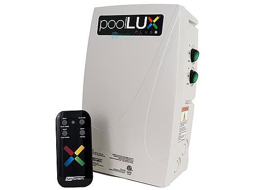SR Smith poolLUX Wireless Multi-Zone Lighting Control System with Remote | 120 Watt 120V Transformer | pLX-PL2