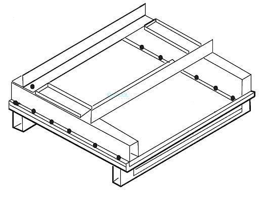 Pentair MegaTherm 1200 Base/Tile Support Assembly | 10536906