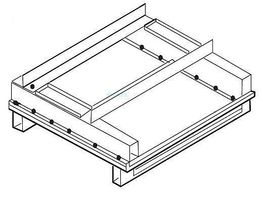Pentair MegaTherm 1825 Base/Tile Support Assembly | 10536909