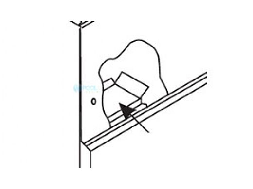 Pentair MegaTherm 500 Left Drafthood Relief Baffle | 10541001