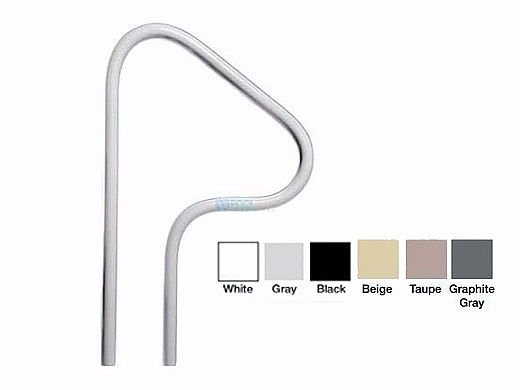 Saftron In-Ground Spa Return to Deck Handrail | .25" Thickness 1.90" OD | 26" W x 42" H | Graphite Gray | S-326-GG