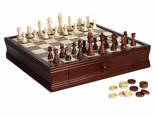 Hathaway Prodigy Wood Chess & Checkers Set | NG2110 BG2110