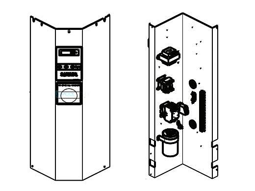 Raypak Digital Warm Dark Gray Cover Assembly | H000222