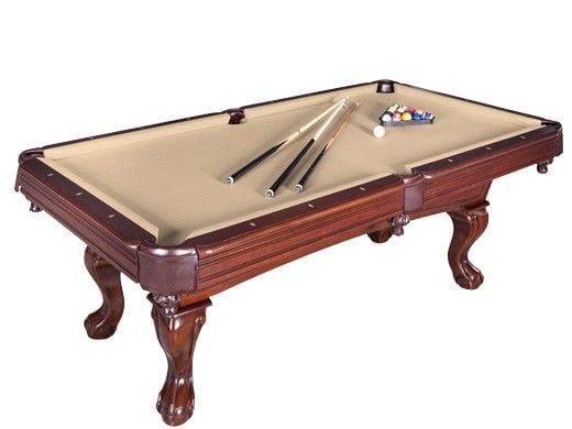 Hathaway Augusta 8-Ft. Pool Table | Walnut Finish with Camel Felt | NG2670 BG2670