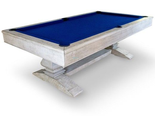 Hathaway Montecito 8-Foot Pool Table | Driftwood Finish with Blue Felt | NG5021 BG5021