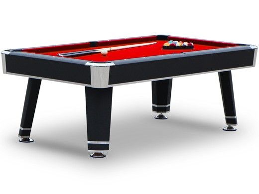 Hathaway Jupiter 7-Ft. Pool Table | Black with Red Felt | NG5032 BG50320