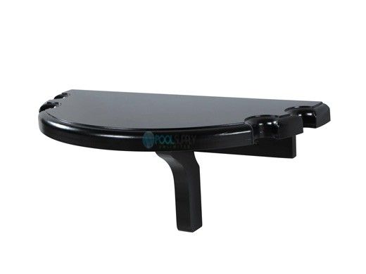 Hathaway Premium Half Moon Wall Shelf | Black | NG2552-BK BG2552-BK