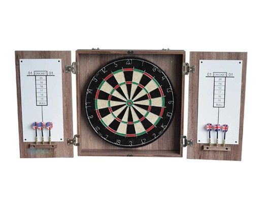 Hathaway Winchester Dartboard and Cabinet Set | Driftwood | NG1044-DWD BG1044-DWD