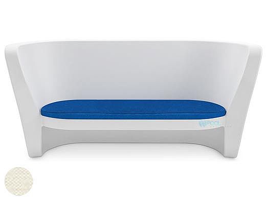 Ledge Lounger Affinity Collection Outdoor Loveseat Seat Cushion | Standard Fabric Oyster | LL-AF-LS-SC-STD-4642