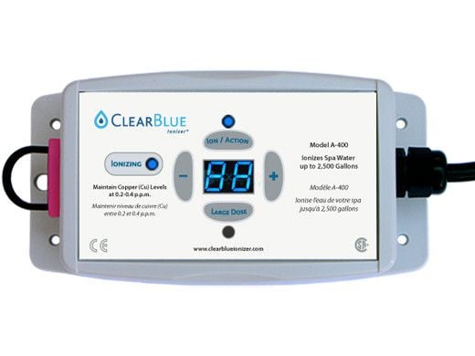 ClearBlue A-400 Ionizer for Spas and Hot Tubs | 120V/240V AMP | 2,500 Gallons | A-400AP