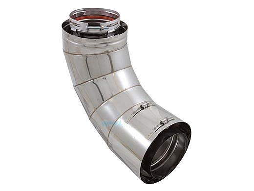 Hayward Heatfab 6" 90-Degree Elbow | Stainless Steel | UHXHD6ELBOW