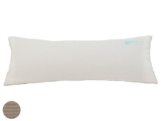 Ledge Lounger Essentials | Rectangular Bolster Throw Pillow | 7" x 18" | Standard Fabric Taupe | LL-TP-R718-STD-4648