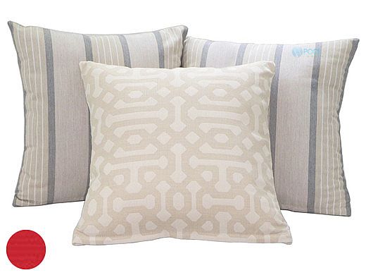 Ledge Lounger Essentials | 16" Square Throw Pillow | Premium 1 Fabric Jockey Red | LL-TP-S1616-P1-4603
