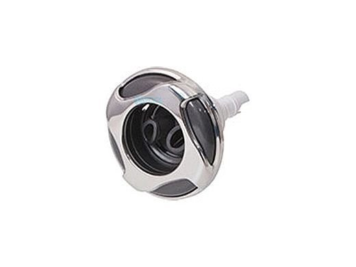 Waterway Poly Storm Gunite Spa Jet | 3-5/8" Reverse Swirl | Twin Roto | Dark Silver Gray | 229-2839S-DSG