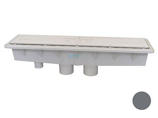 Pentair In-Floor formerly A&A Manufacturing AVSC Dual Suction Standard Top Channel Drain | Dark Gray | 571911 | 286123