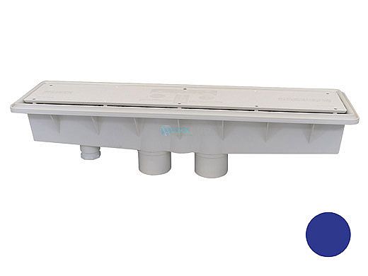 Pentair In-Floor formerly A&A Manufacturing AVSC Dual Suction Standard Top Channel Drain | Dark Blue | 571938 | 286136
