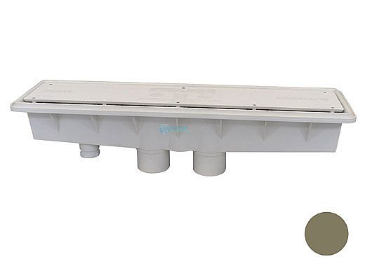 Pentair In-Floor formerly A&A Manufacturing AVSC Dual Suction Standard Top Channel Drain | Gold | 571946 | 290208