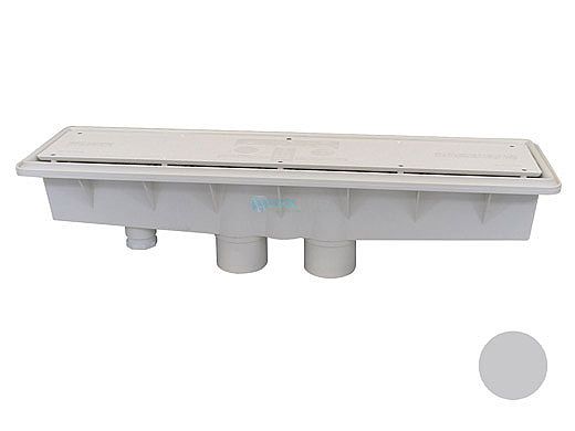 Pentair In-Floor formerly A&A Manufacturing AVSC Dual Suction Standard Top Channel Drain | Light Gray | 571954 | 286102