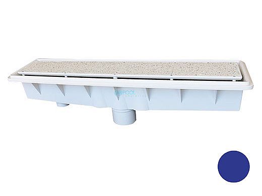 Pentair In-Floor formerly A&A Manufacturing AVSC Single Suction Pebble Top Channel Drain | Dark Blue | 571479 | 288106