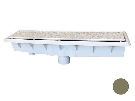 Pentair In-Floor formerly A&A Manufacturing AVSC Single Suction Pebble Top Channel Drain | Gold | 571487 | 288108