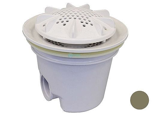 Pentair In-Floor formerly A&A Manufacturing PDR2 10" Drains with Sump | Set of 2 | Gold | 564762 | 290218