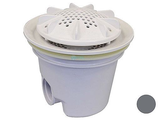 Pentair In-Floor formerly A&A Manufacturing PDR2 10" Drains with Sump | Set of 2 | Dark Gray | 564771 | 287153