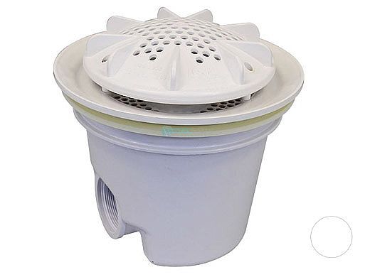 Pentair In-Floor formerly A&A Manufacturing PDR2 10" Drains with Sump | Set of 2 | White | 564789 | 287111