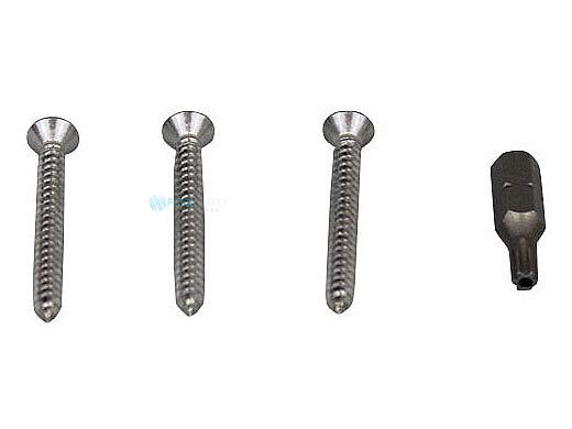 Pentair In-Floor formerly A&A Manufacturing PDR2 Main Drain Stainless Steel Screws | Set of 3 with Tool | 562011 | 290220