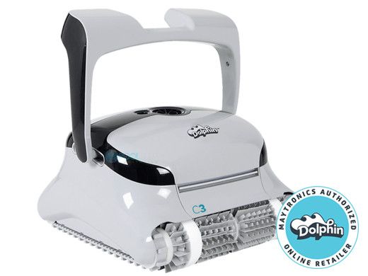 Maytronics Dolphin C3 Commercial Class Inground Robotic Pool Cleaner with Caddy | 99991073-C3I